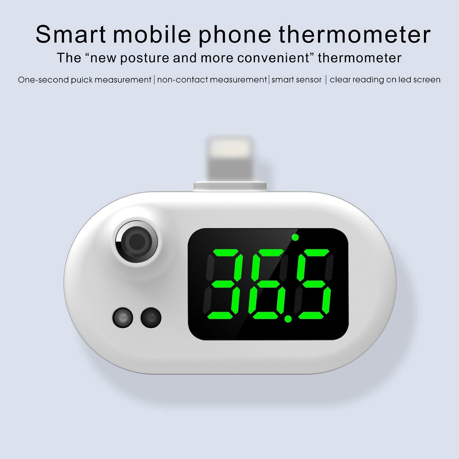 Smart Mobile Phone Thermometer Non Contact Digital Temperature Sensor Android Interface