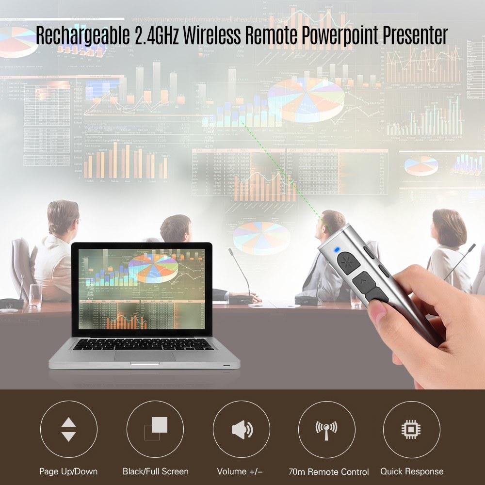 Rechargeable Powerpoint Presenter PPT Clicker Flip Pen