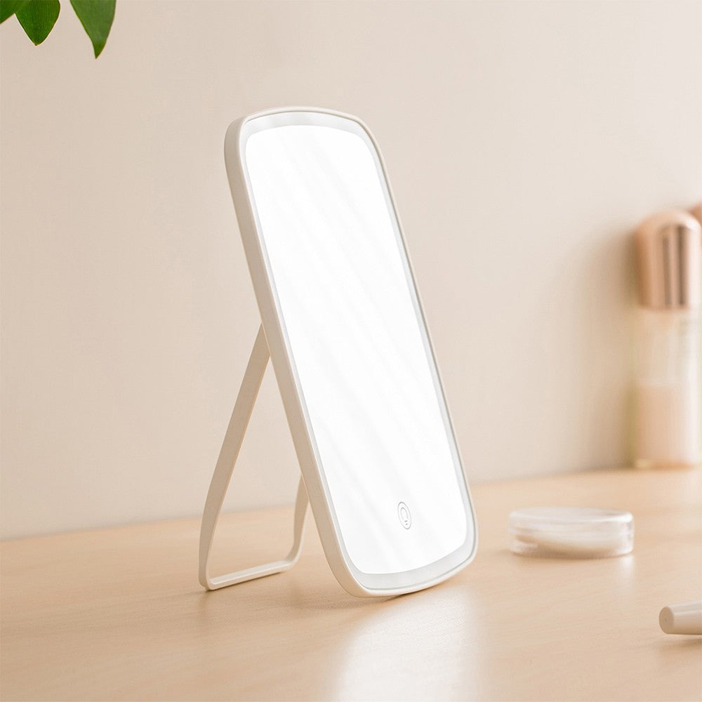 LED Makeup Mirror with Light Touch Switch Control Natural Portable Makeup Led Light Dormitory Desktop Mirror 1200mAh