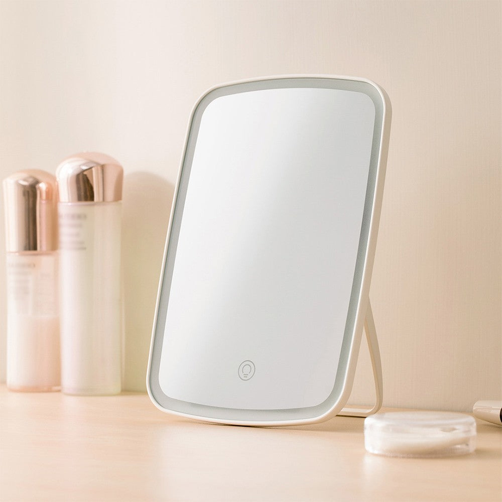 LED Makeup Mirror with Light Touch Switch Control Natural Portable Makeup Led Light Dormitory Desktop Mirror 1200mAh