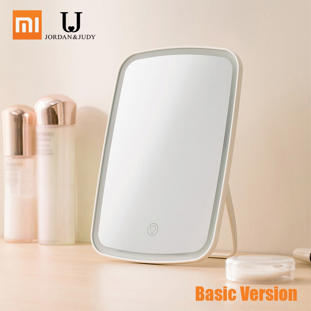 LED Makeup Mirror with Light Touch Switch Control Natural Portable Makeup Led Light Dormitory Desktop Mirror 1200mAh