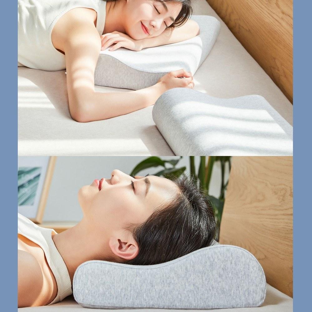 Antibacterial Neck Protection Pillow Memory Cotton Breathable for Sleeping Relaxation
