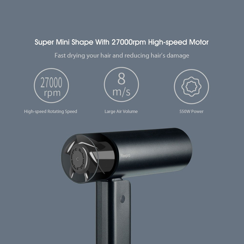 Mini Hair Dryer 550W Professional Hairdryer Quick Dry Portable Folding Handle Hairdressing Barber Blower 220V