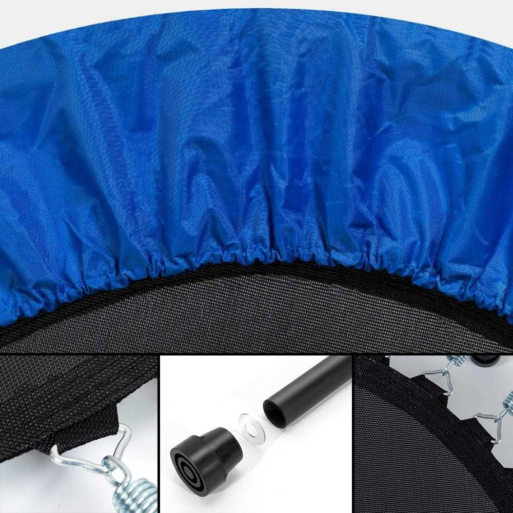 Foldable Muted Round Trampoline Kids Indoor Entertainment Adult Fitness Stability Training