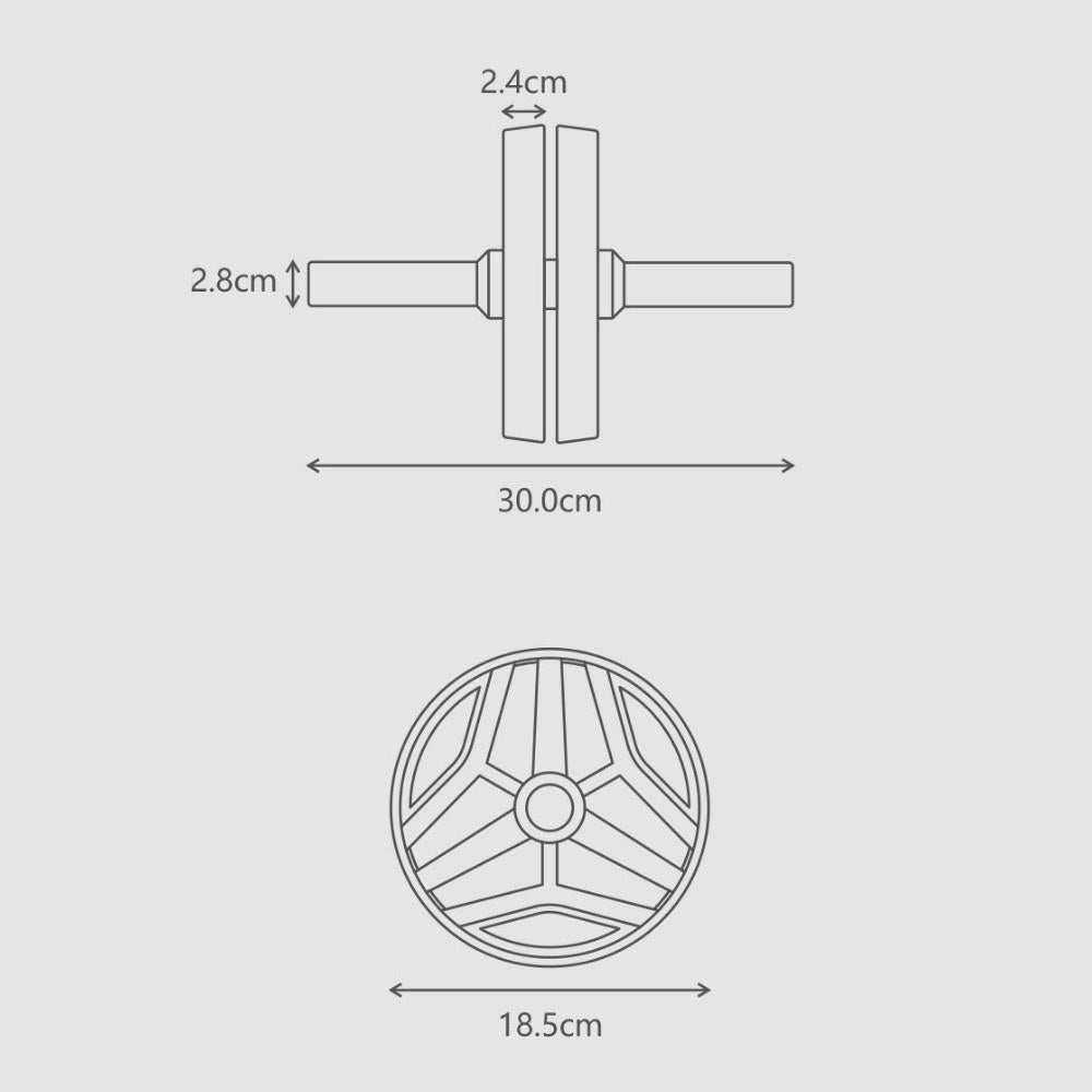 Two-Wheeled Abdominal Wheel