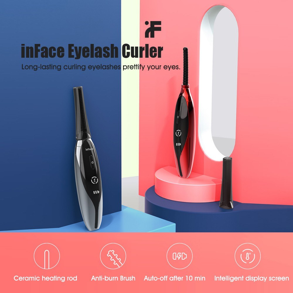 Electric Eyelash Curler with 3 Temperature Gears Digital Display