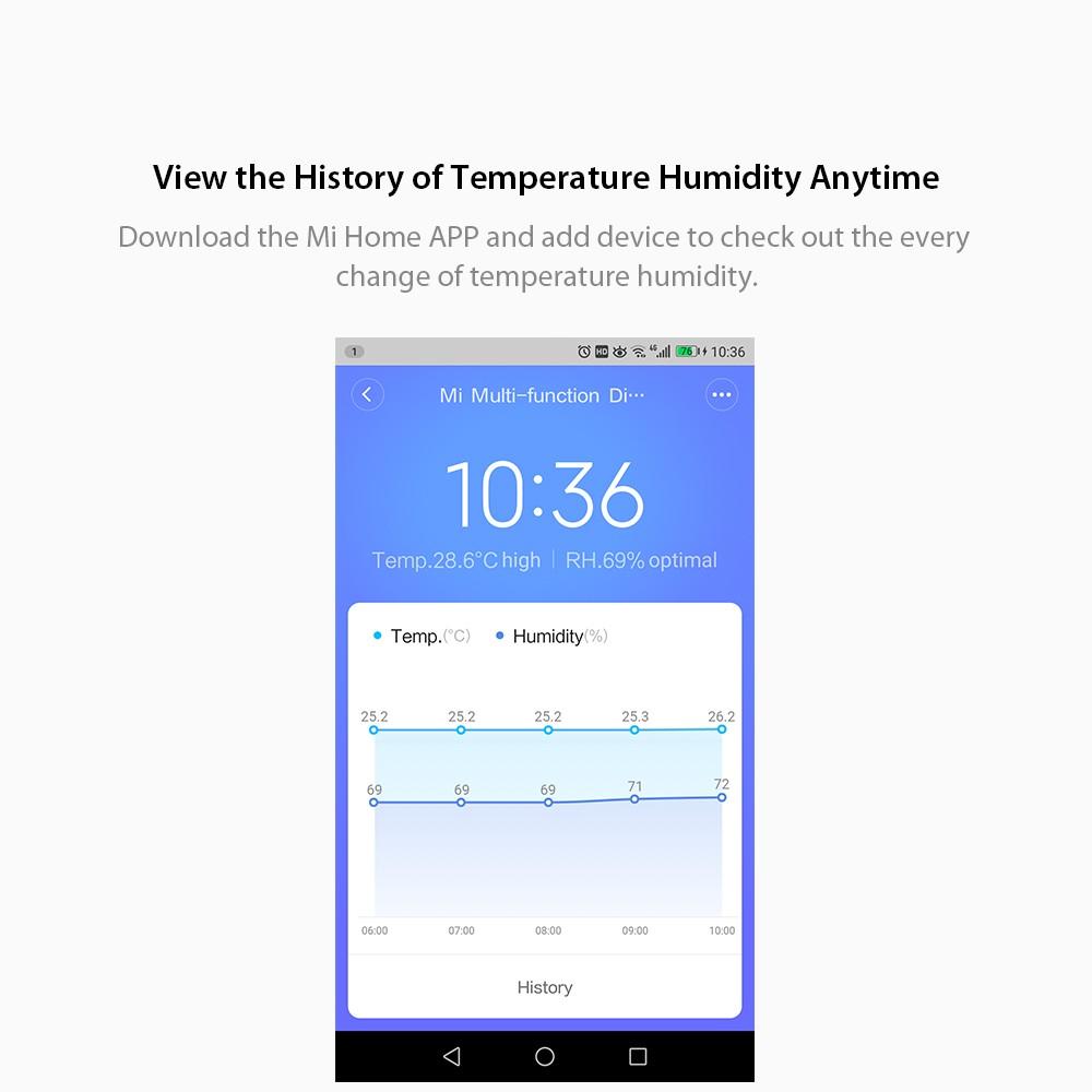 Multi-functional Digital Clock Electronic-INK Screen Temperature Humidity Sensor