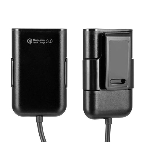Car Charger 4 In 1 Fast Charger 4 USB Ports 36W 8A Front and Rear Car Fast Charging