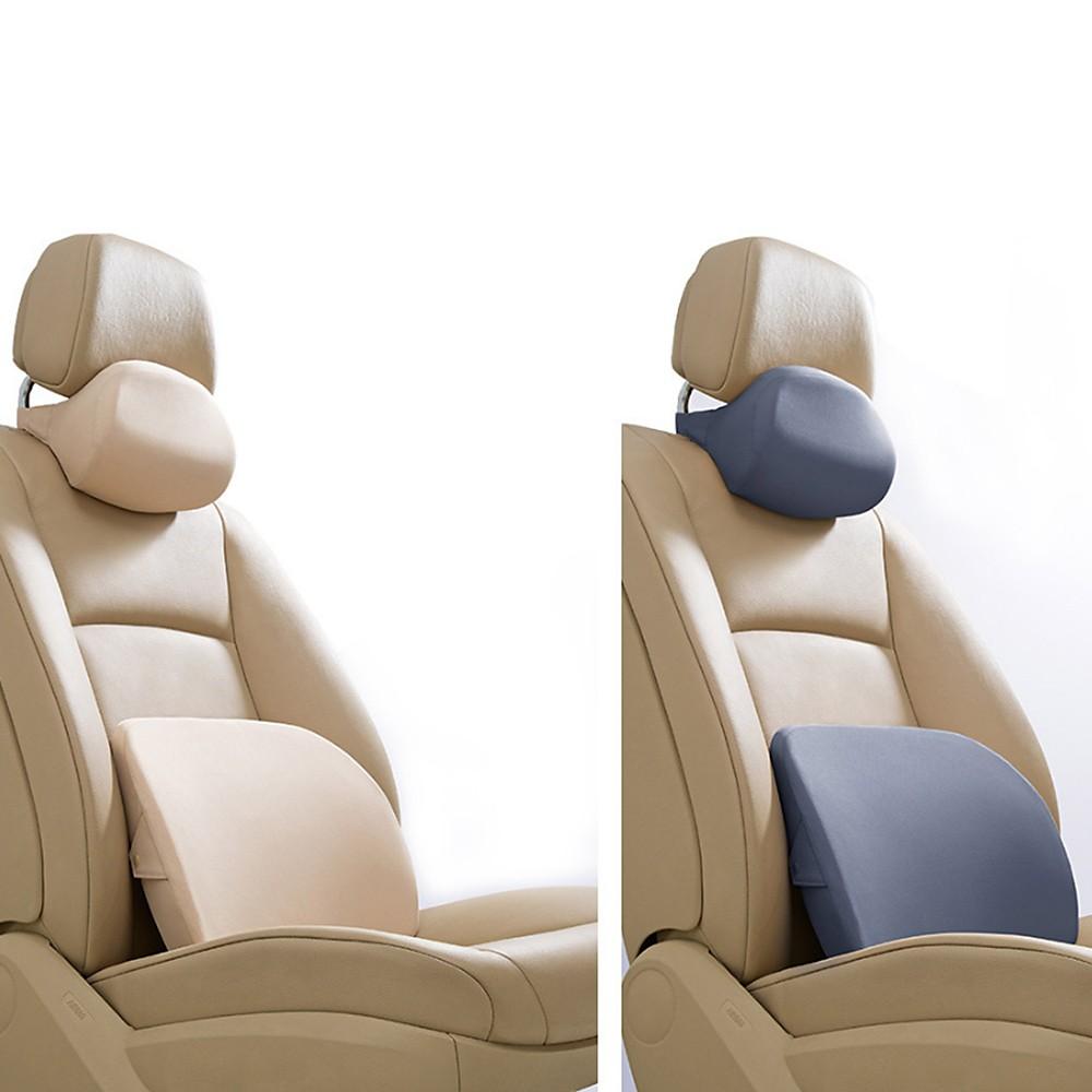 Car Lumbar Support Pillow Headrest Neck Pillow Kit