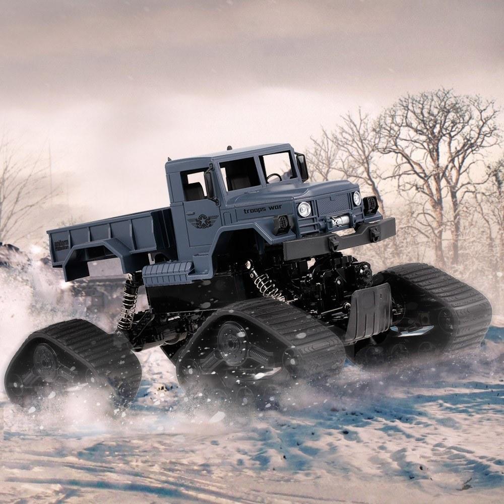 1/12 2.4G 4WD Off-road RTR RC Military Car Electric Snow Rock Crawler for Kids