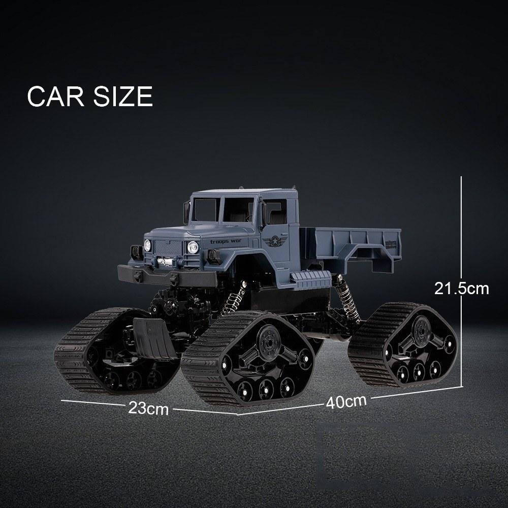 1/12 2.4G 4WD Off-road RTR RC Military Car Electric Snow Rock Crawler for Kids