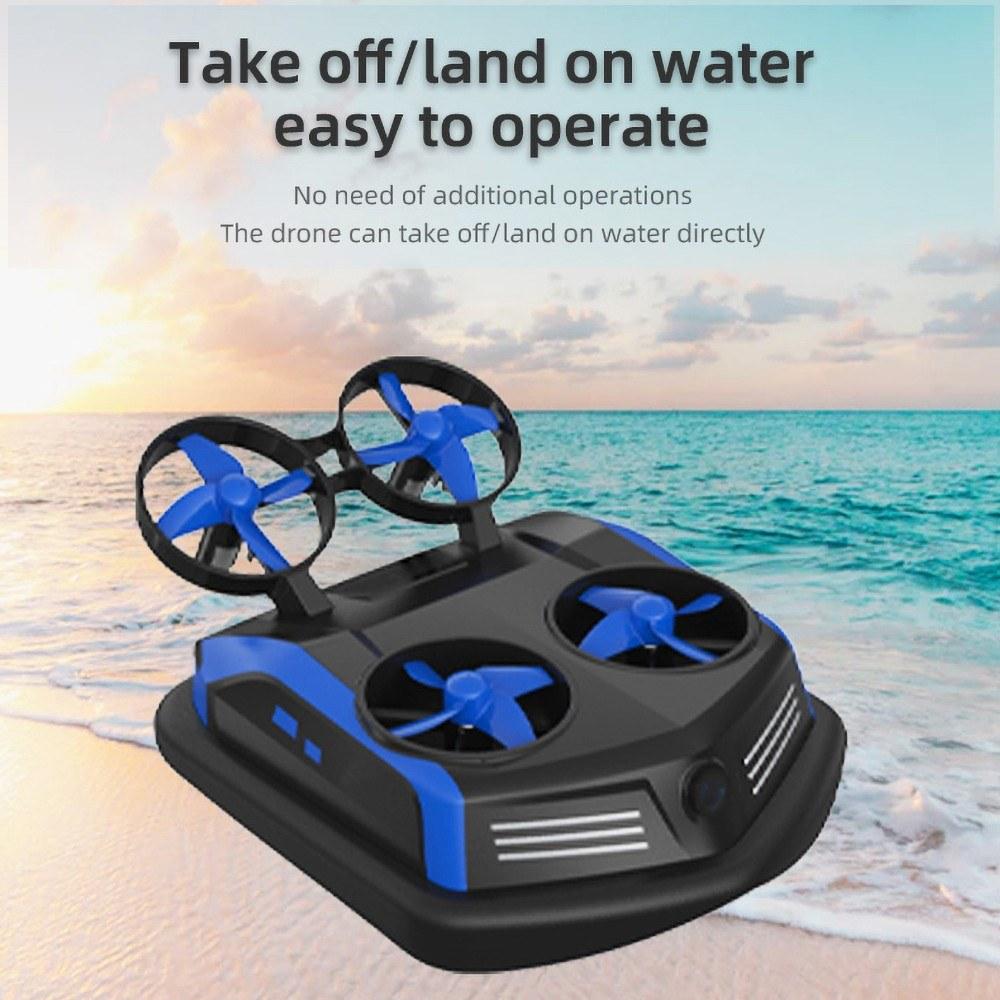 3-in-1 Sea-Land-Air Mode Switchable Mini Drone Remote Control Boats Car