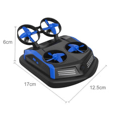 3-in-1 Sea-Land-Air Mode Switchable Mini Drone Remote Control Boats Car