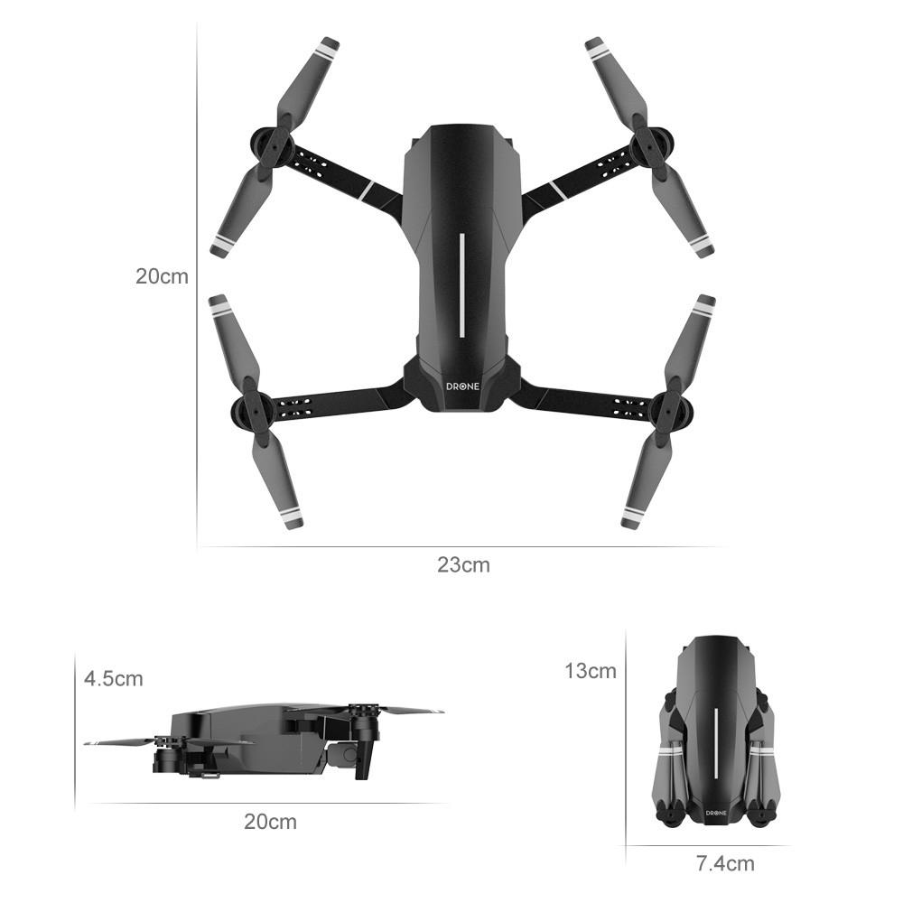 WiFi FPV 4K Drone RC Quadcopter Headless Mode Altitude Hold Gesture Photo Track Flight 3D Flip Folding