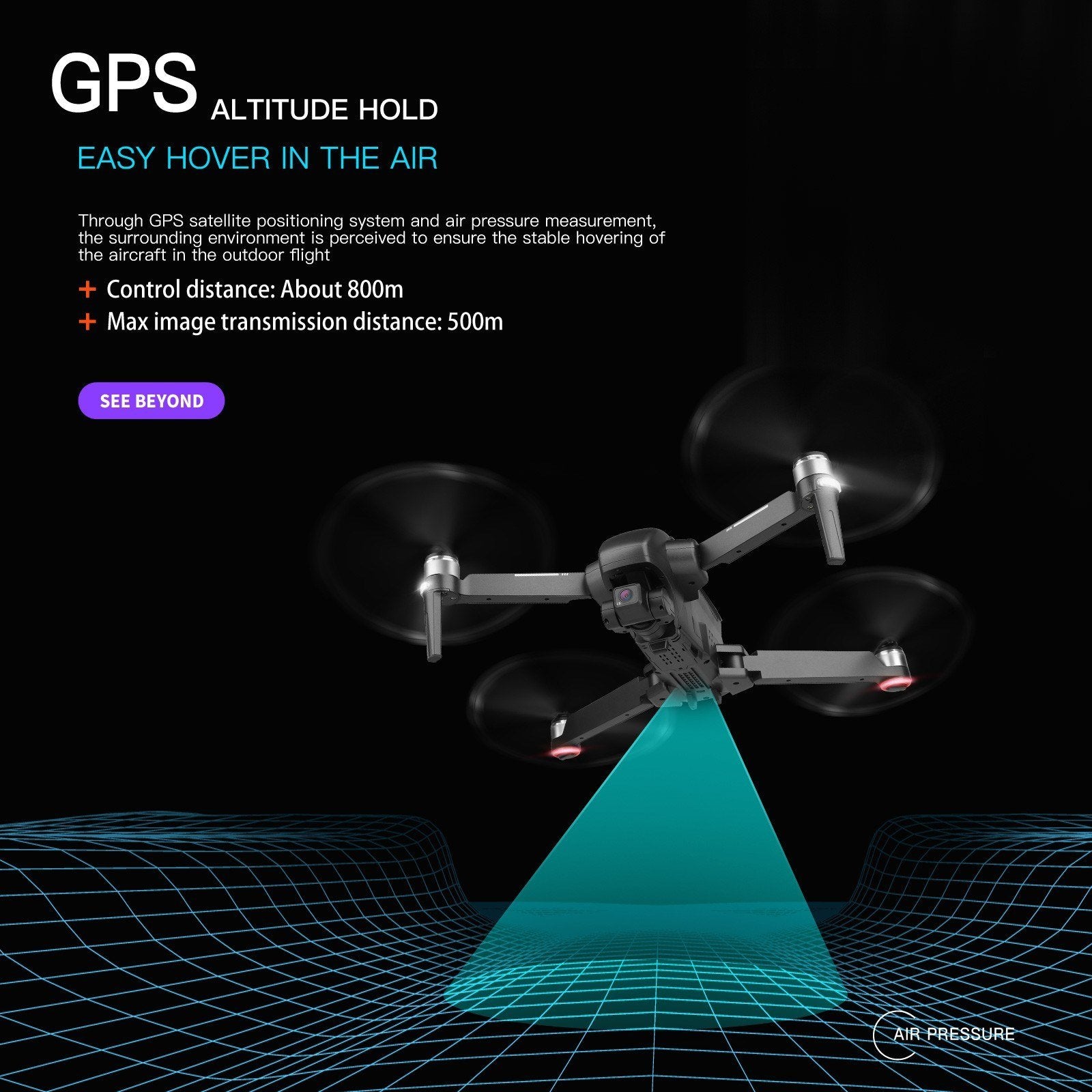 5G Wifi FPV GPS 4K Camera RC Drone with 2-axis Gimbal Brushless Motor Quadcopter