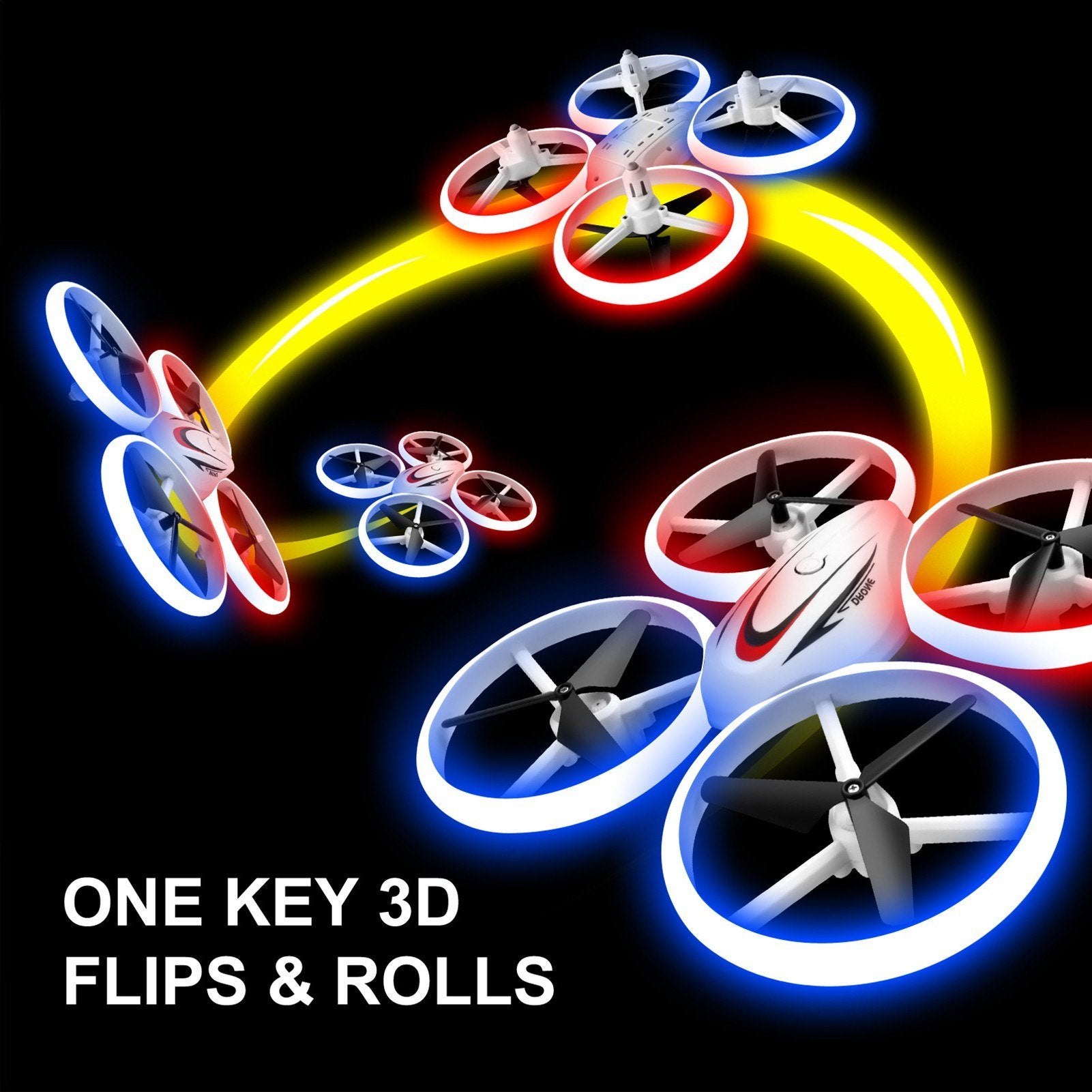 2.4GHz 4 Channel S123 LED Mini Drone for Kids Remote Control Small RC Quadcopter