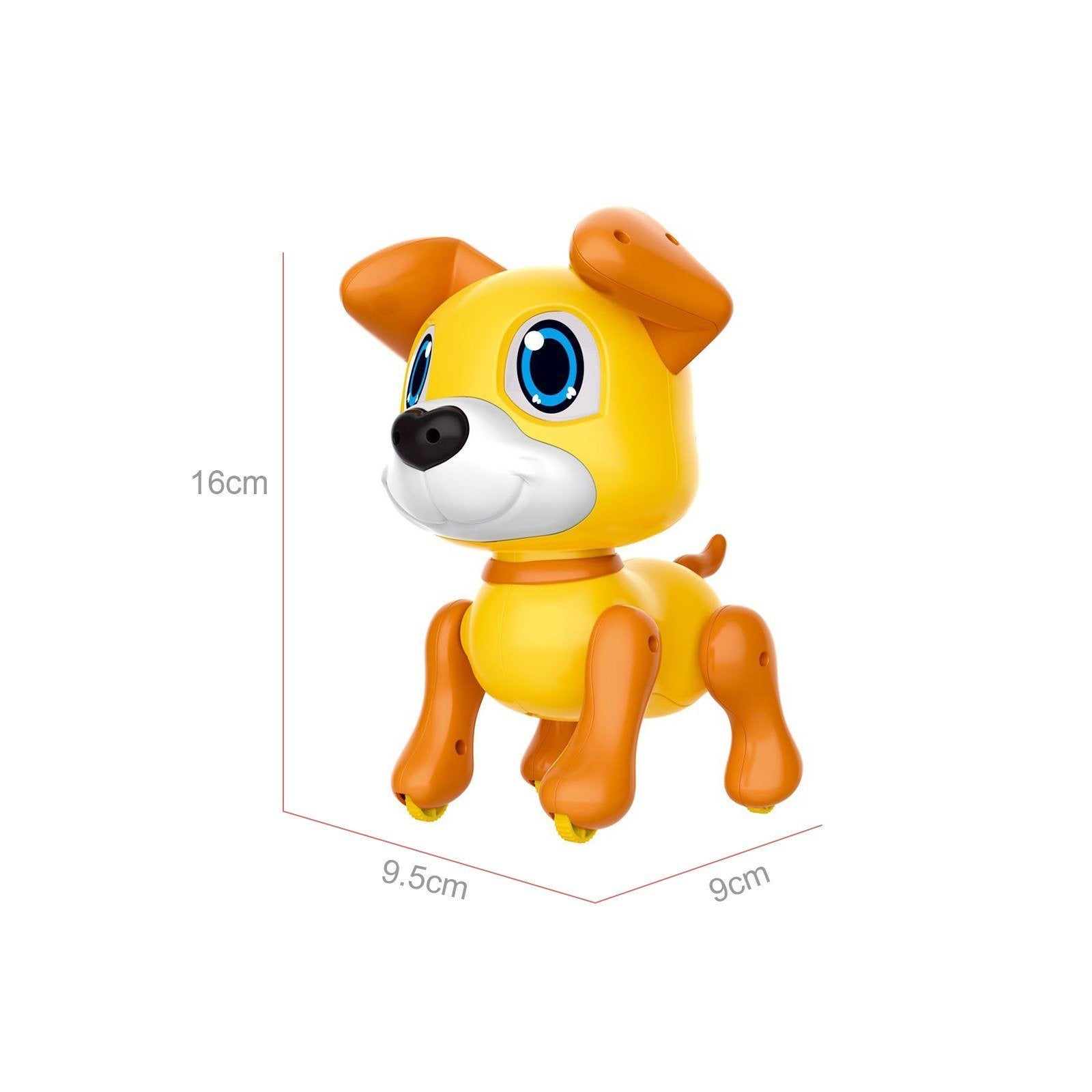 Electronic Robot Dog Toy with Gesture Sensing Lights and Puppy Sounds Intelligent Playing Music