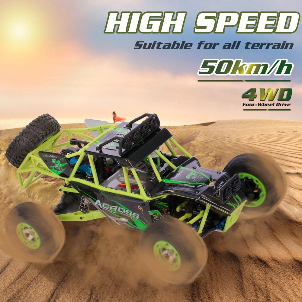 1/12 2.4G 4WD 50km/h High Speed RC Car Off Road Rock Crawler Cross-country Truck