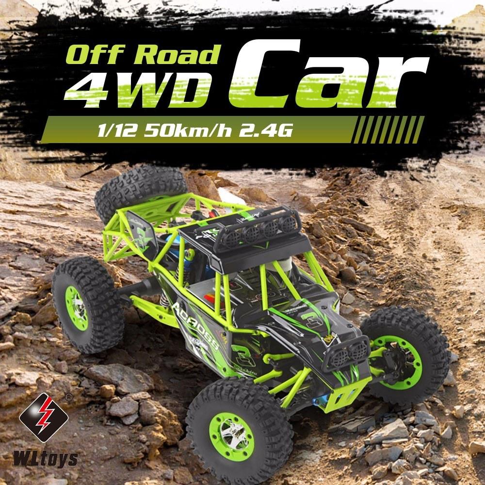 1/12 2.4G 4WD 50km/h High Speed RC Car Off Road Rock Crawler Cross-country Truck