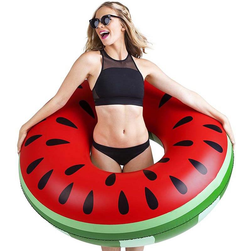 Watermelon Pool Float Inflatable Circle Swimming Ring Kids Adult Floating Summer Beach Toys