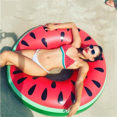 Watermelon Pool Float Inflatable Circle Swimming Ring Kids Adult Floating Summer Beach Toys