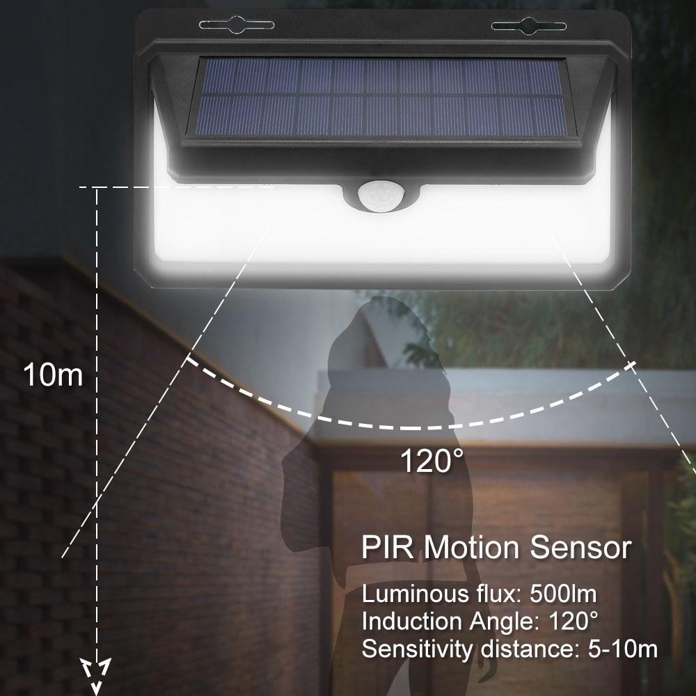 Waterproof Solar Powered PIR Motion Sensor Wall Lights