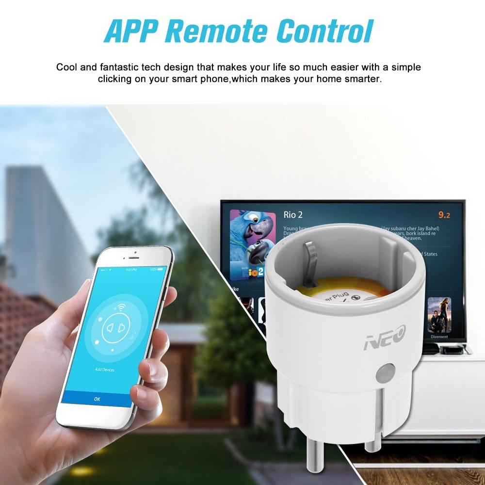 Smart Power Plug Home Socket Voice Control Compatible Remote by Phone from Anywhere 220V