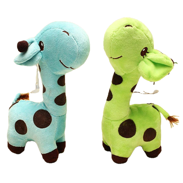 Multicolored Cartoon Plush Giraffe Sika Deer Stuffed Toys Kids Gift