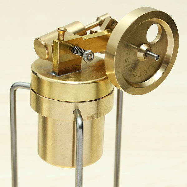 Mini Live Steam Engine Brass Stirling Engine Model Science Education