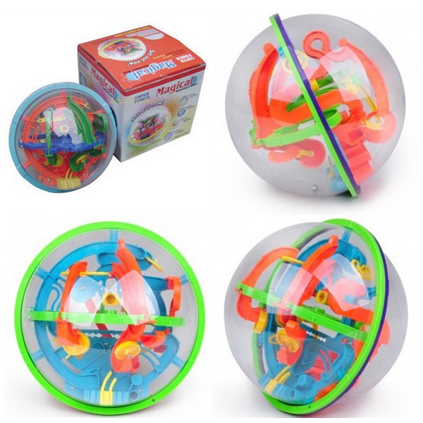 Magical Intellect Maze Ball 100 Steps Super Power Magical Ball Puzzle Gift Toy