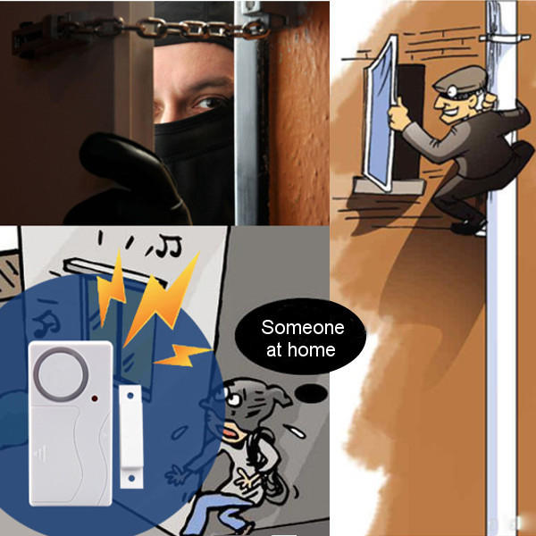 Household Wireless Security Alarm System Door Window Motion Detector Guarding Burglar Sensor
