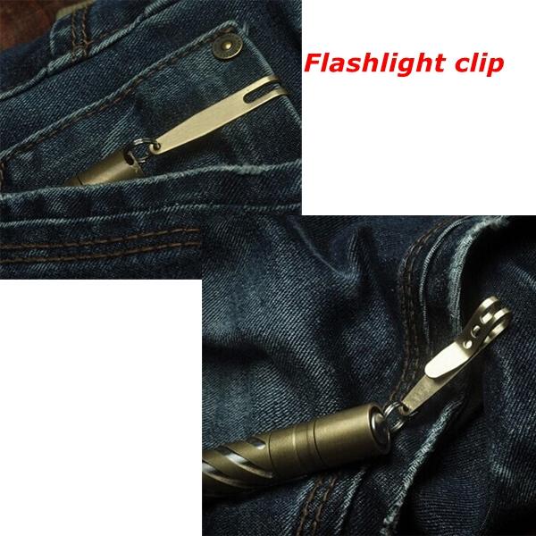 Mini Clip Flashlight Money Cash Holder Key Chain