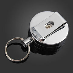 Full Metal Tool Belt Money Retractable Key Ring Pull Chain Clip