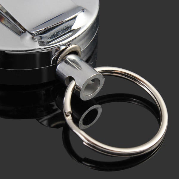 Full Metal Tool Belt Money Retractable Key Ring Pull Chain Clip