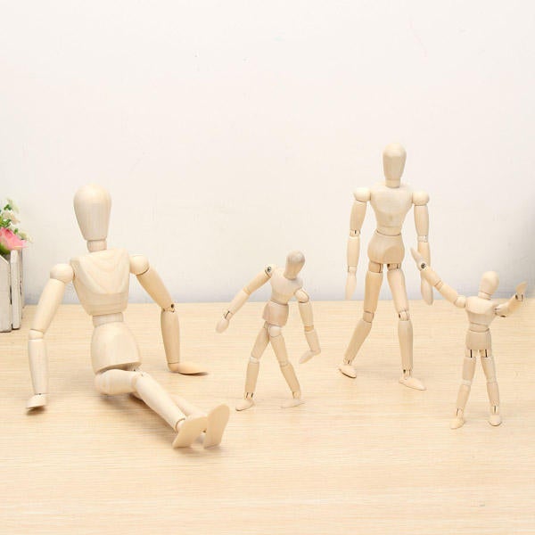 Wooden Jointed Doll Man Figures Model Painting Sketch Cartoon