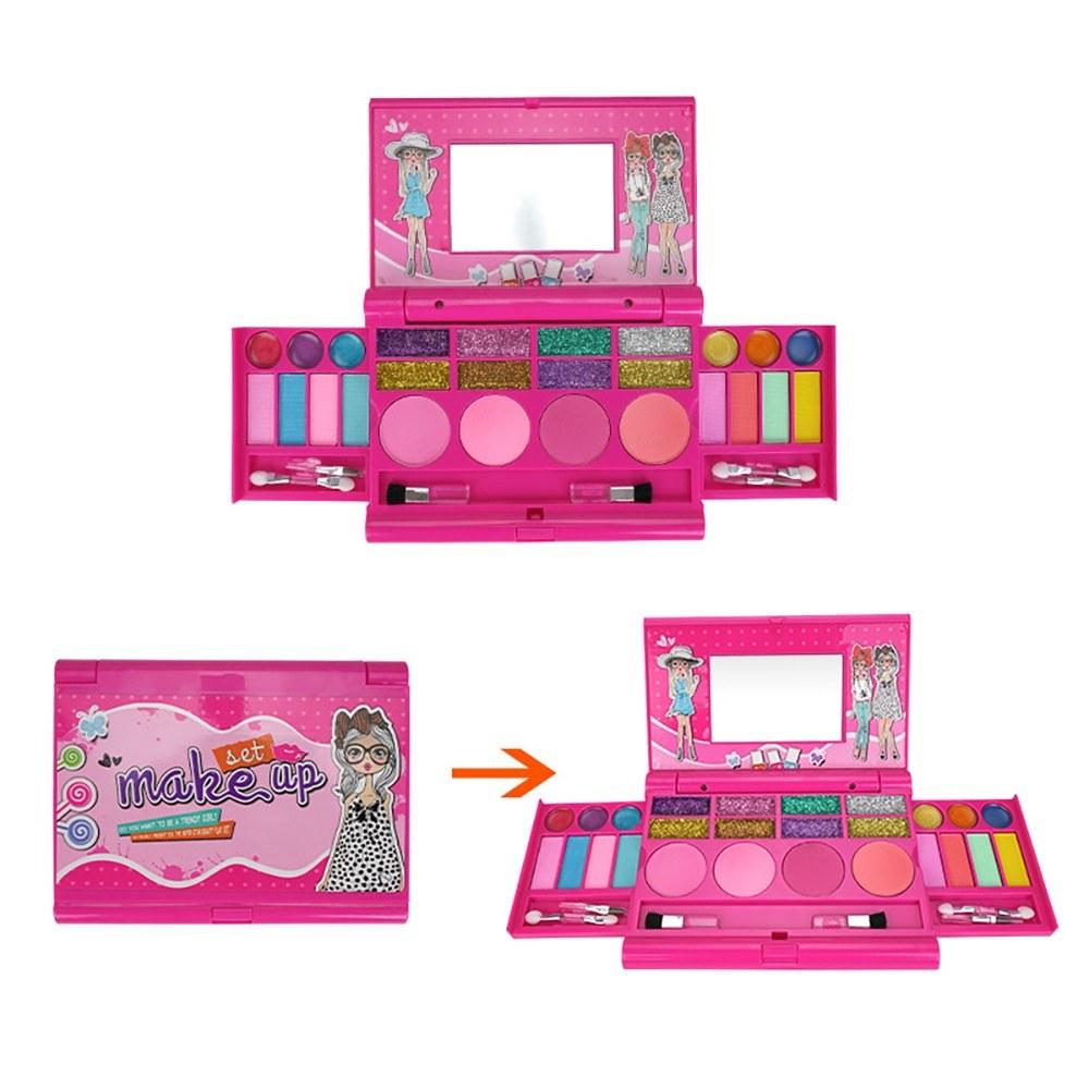 Girls Makeup Kit for Kids Washable Fashion Set Play Cosmetics