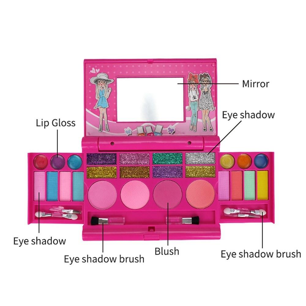 Girls Makeup Kit for Kids Washable Fashion Set Play Cosmetics