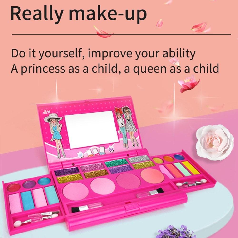 Girls Makeup Kit for Kids Washable Fashion Set Play Cosmetics