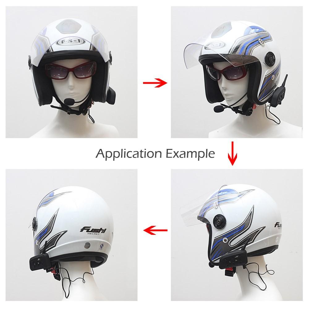 Motorcycle Helmet Bluetooth Headset Hands-free Suitable Skiing Snowmobile 2 Sets