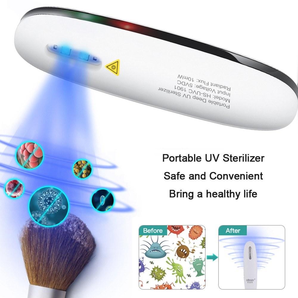 Portable UV LED Sterilizer Mini Lamp Disinfector Ultraviolet Light Electric Sanitizer