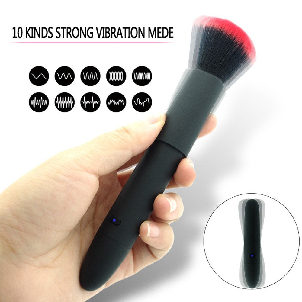 10-Speed Silicone Vibrator Magic Wand Vagina Clitoris Breast Massager Stimulator