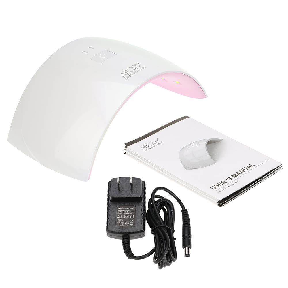 LED UV Lamp Nail Gel Dryer Curing White Light Nail Art Painting Salon Tool