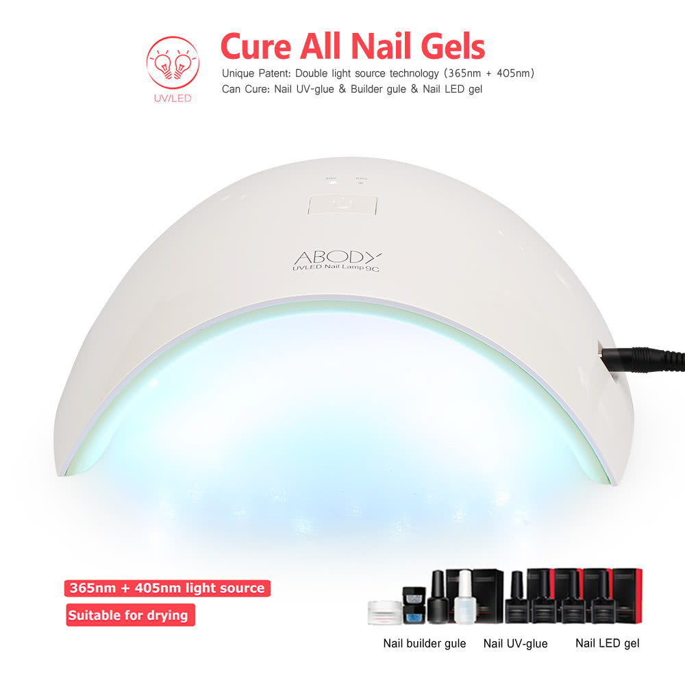 LED UV Lamp Nail Gel Dryer Curing White Light Nail Art Painting Salon Tool