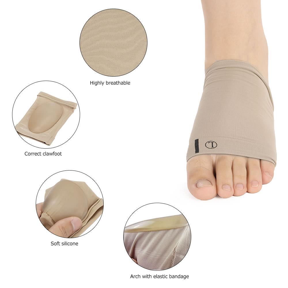 1 Pair Flat Feet Orthotic Plantar Fasciitis Arch Support Sleeve Cushion Pad Heel Spurs Foot Care