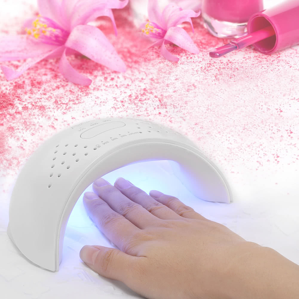 Abody 12W LED UV Lamp Cordless Nail Dryer Fingernail & Toenail Nail Curing Machine Nail Art Painting Salon Tool