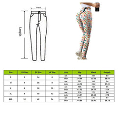 Wave Point Bow Yoga Pants for Women Push Up Workout Sport Fitness High Waist Squat Proof Leggings