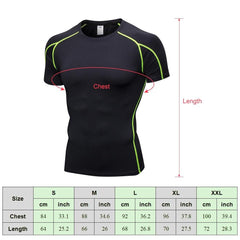 Men Short Sleeve Compression Shirt Pack of 3