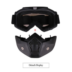 Modular Mask Detachable Goggles