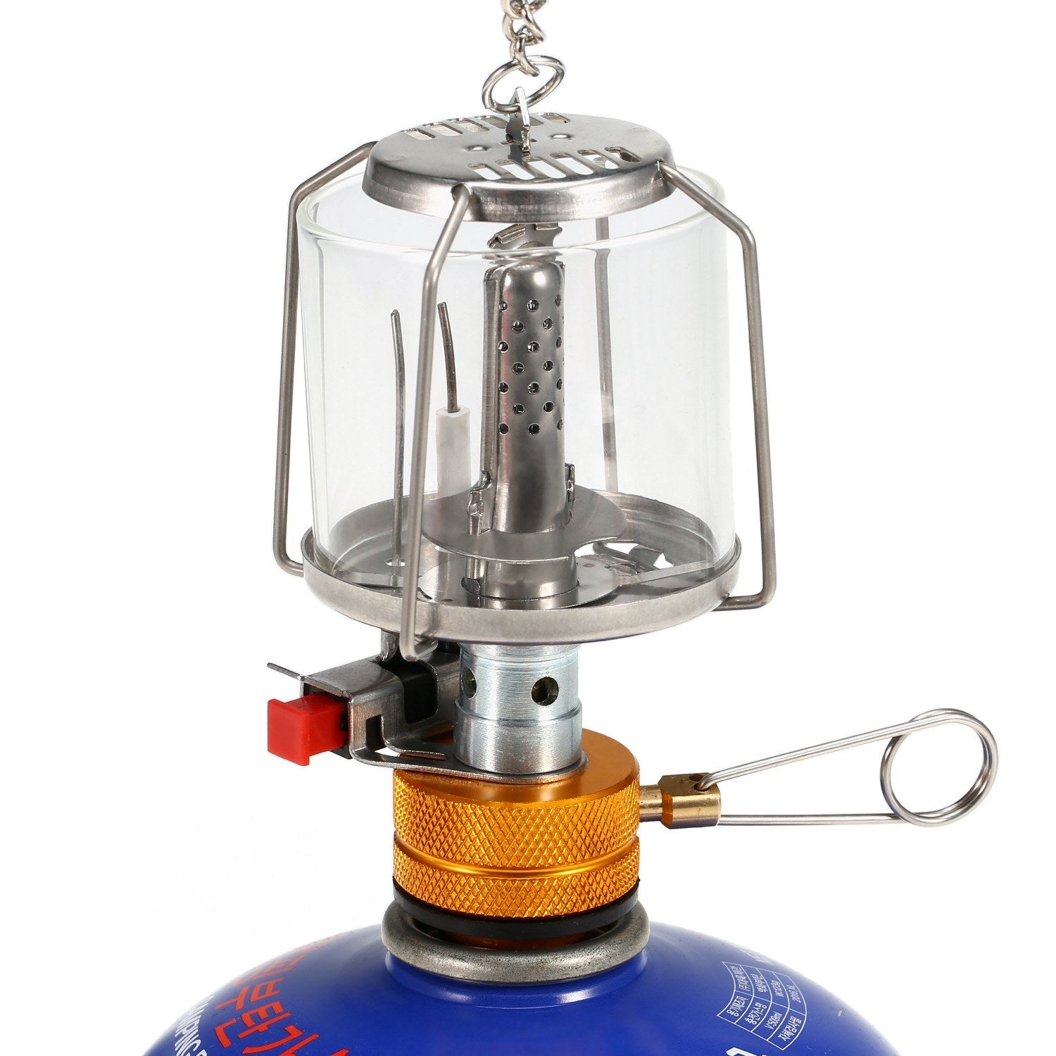 Outdoor Portable Camping Gas Lantern Piezo Ignition Mini Gas Tent Lamp Light