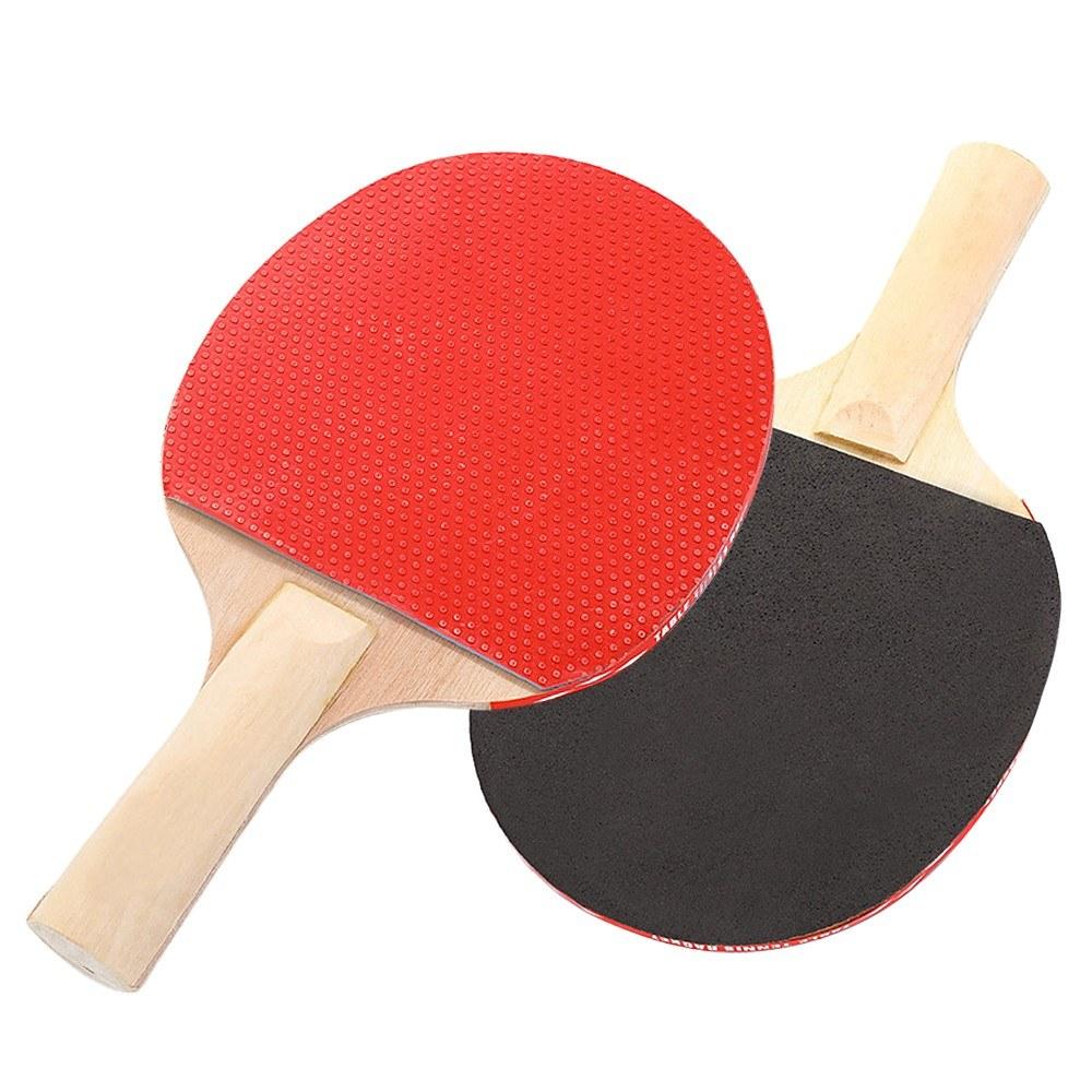 Portable Retractable Ping Pong Post Net Rack Paddles Adjustable Extending Paddle Bats